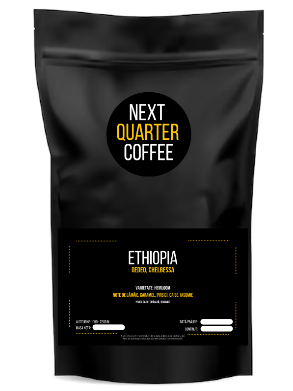 Cafea boabe, Gedeo, Chelbessa (Ethiopia) 250 g - Next Quarter Coffee | Cafea de specialitate | Transport Gratuit